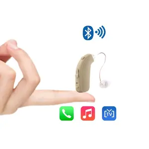 HEARKING 16 Channels Behind-the-Ear Digital Processing Hearing Aids with Bluetooth for Mild to Moderate Hearing Loss Person