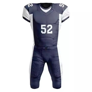 Oferta Especial: Conjunto de Uniforme de Fútbol Americano Personalizado, Camiseta de Manga Corta y Pantalones, Poliéster Transpirable, Impresión de Nombre y Número del Equipo - Product Image 5