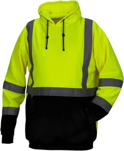 <b>High</b> Quality <b>Jumper</b> Unisex Hi <b>Vis</b> Reflective Safety Crew Neck Hoodie <b>High</b> Visibility Hoodie Hi <b>Vis</b> Safety Sweatshirt - Product Image 3