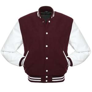 2025 estilo personalizado Varsity chaqueta para hombres lana Varsity chaquetas al por mayor Letterman chaqueta con mangas de cuero - Product Image 5
