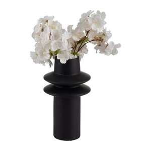 Jarrón de flores negro de Pilar Simple, accesorios de decoración Interior para el hogar, jarrones de flores de plantas artificiales decorativas, maceta de mesa - Product Image 2
