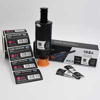 Rollo de Etiquetas de Cartucho de Tinta Impermeables Personalizadas, Impresión CMYK, Adhesivo, Logotipo Privado, Se Acepta OEM