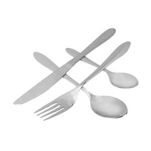 Juego de Cubiertos de Metal Puro con Diseño Moderno y Acabado Fino por Artesanos Indios, que Incluye Tenedor Moderno y Cuchara - Product Image 5