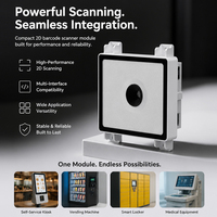 Módulo Escáner de Código de Barras Integrado WCMI, USB TTL, CE, FCC, RoHS, OEM, ODM, Tamaño A4, en Stock, para Punto de Venta y Kiosco