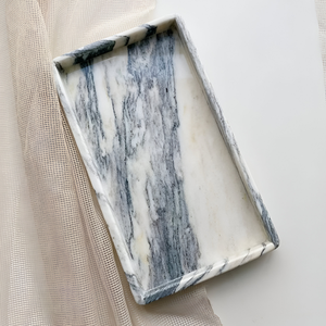 Bandeja de servicio de mármol de lujo más vendida Decoración navideña Directo de fábrica Calidad superior garantizada Precio bajo Especial de vacaciones - Product Image 4