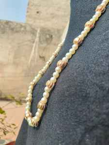 สร้อยคอสแตนเลสสำหรับทุกเพศพลาสติกสไตล์คริสเตียนสำหรับงานเลี้ยงครบรอบของขวัญไข่มุกหินหลัก - Product Image 5