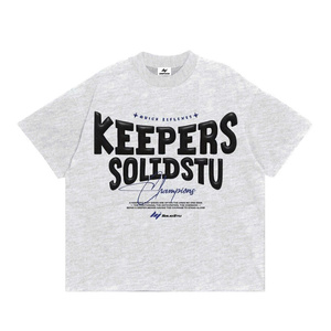 T-shirt 100% coton pour hommes, coupe ajustée, style de rue formel avec impression graphique audacieuse, impression numérique, logo à motif animal sur le devant - Product Image 1