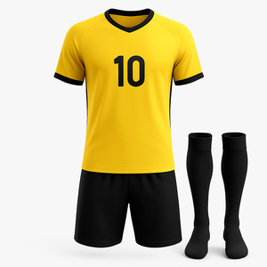 Kit de uniforme de camisetas de fútbol por sublimación personalizada barato de buena calidad 100% poliéster transpirable ligero Micro Interlock Dry-Fit - Product Image 4