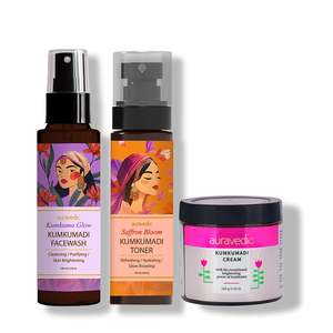 Auravedic Daily Glow Regime - Crema Facial Blanqueadora con Cúrcuma - Kit de Cuidado de la Piel para Todo Tipo de Piel - Product Image 1