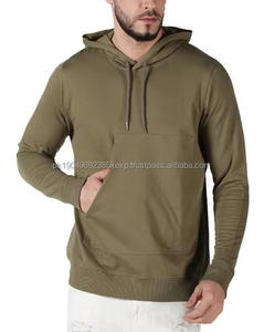 Sweat à capuche pour homme 100% coton, logo imprimé personnalisé sur le devant, matière chaude pour l'hiver - Product Image 4