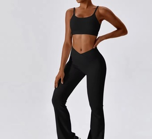 Wholesale Workout Wear High Support Crop <b>Top</b> Custom Gym Fitness <b>Tops</b> Sexy Sports Bra Women Yoga Cross Back Tank <b>Top</b> - Product Image 6