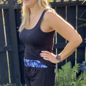 Camiseta sin mangas de longitud corta de LICRA de algodón transpirable para mujer, vestido de Jersey de tela suave - Product Image 1