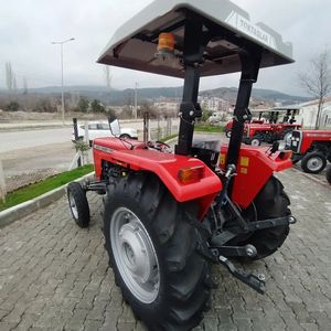 Tracteur agricole Massey Ferguson 240S de qualité supérieure, 40 CV, couleur rouge, avec cabine et moteur visible - Product Image 5