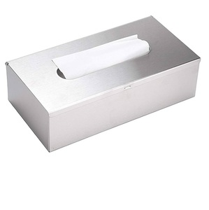 Boîte à mouchoirs de conception moderne, plaquée nickel, pour la décoration de la table, accessoires de vaisselle, boîte à papier, boîte à serviettes en papier - Product Image 1