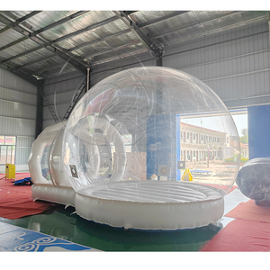 Château gonflable commercial en PVC blanc transparent pour mariages, événements et locations – Trampoline de saut pour fêtes - Product Image 4