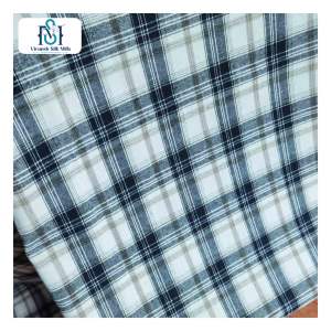 Russie nouvelle mode personnalisé flanelle tissu impression fil teint tissu vérifier avec couper le trou pour vêtement - Product Image 1