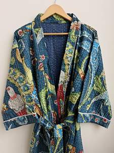 Robes Kimono Kantha à imprimé floral de la meilleure qualité pour vêtements de nuit et vêtements de nuit pour femmes de l'exportateur indien - Product Image 3