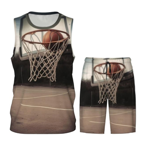 Uniforme personnalisé de vêtements de sport pour hommes et femmes Ensembles uniformes de basket-ball imprimés - Product Image 2