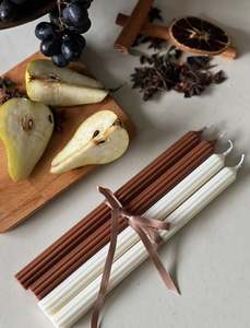 Bougies fines côniques côtelées en métal sur mesure, élégantes, pour la décoration de la maison, des événements festifs, des hôtels, des restaurants et des tables de mariage, vente en gros - Product Image 5