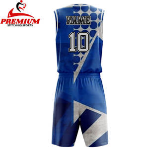 Proveedor de uniformes de baloncesto personalizados camiseta de baloncesto impresa por sublimación profesional y tela transpirable corta de alta calidad - Product Image 2