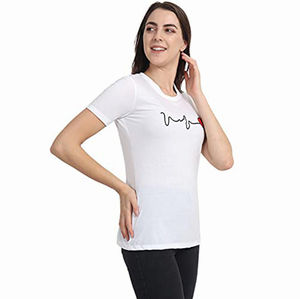 Camisetas de algodón y poliéster de alta calidad para mujer, camiseta ajustada suave con logotipo personalizado para mujer, camiseta de gimnasio para mujer - Product Image 2