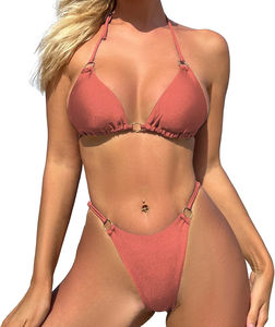 Bikini personalizado de cintura alta, Bikini Sexy a rayas de Tigre, camiseta, traje de baño, conjuntos de Bikini para mujer - Product Image 2