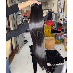 Paquetes de color natural recto de hueso de cabello crudo más vendidos con cierre para hacer pelucas de cabello humano real - Product Image 4