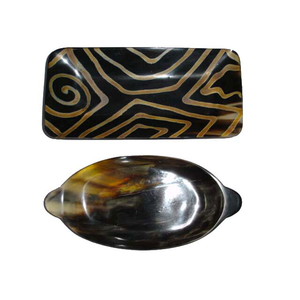 Buffalo Horn Handmade Eco-Friendly Modern Wedding Dessert & <b>Chocolate</b> Serving Tray Decorative Customizable Natural - Product Image 6