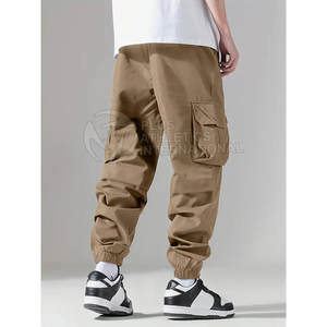 Pantalones de calle modernos para hombre con corte ajustado y elementos inspirados en la calle, pantalones de calle Hip Hop para hombre - Product Image 6