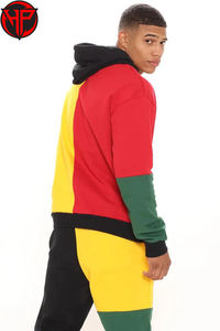 Chándal personalizado Flare Baggy Stacked Sweat Pant Sweatsuit Pullover Fleece Oversized Streetwear Sudadera con capucha y conjunto de pantalones de chándal - Product Image 4