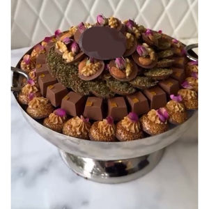 Bol à chocolat en métal plaqué noir de qualité créative mariages vaisselle doux Dessert bonbons serveur Ware bol pour hôtel - Product Image 6