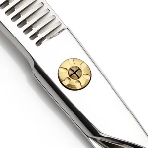 Tijeras Profesionales para Cortar el Cabello, Tijeras de Entresacar de Acero Inoxidable de Primera Calidad con Dientes Invertidos, Tijeras de Peluquero - Product Image 6