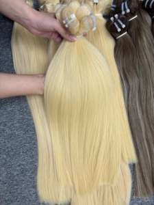 Alta calidad 100% vendedores de cabello humano extensiones de trama rubia recta Natural varios colores disponibles cabello vietnamita - Product Image 5