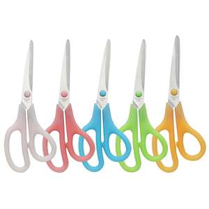 Ciseaux de couture pointus en acier inoxydable allemand de 8 "ciseaux de broderie ciseaux spécifiques au bureau poignée en plastique de haute qualité - Product Image 1