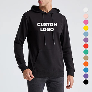 Personalizado 400 500 GSM bordado impreso Logo polar moda Casual sudadera de gran tamaño Streetwear pulóver sudaderas con capucha para hombres - Product Image 1