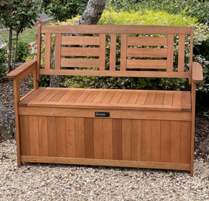 Otomana de madera 3 en 1 (asiento, bandeja y almacenamiento) - Product Image 4