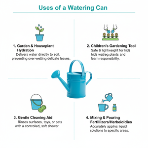 Bidon d'eau de fleur en métal galvanisé en acier moderne personnalisé pour l'arrosage des plantes de jardin - Product Image 2