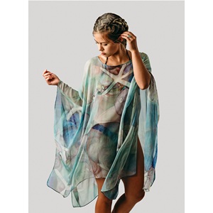 เดรสชายหาดหรูหราสำหรับผู้หญิงเสื้อผ้าลำลองและสำหรับเดินทางพร้อมกระโปรงด้านล่างมีจำนวนมาก - Product Image 2