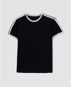 <b>Top</b> Ranking Plain Heavy Cotton Luxury Tshirt Unisex Custom Print logo <b>Mock</b> <b>Neck</b> Blank t Shirt Oversize Men's Breathable T-shirt - Product Image 3