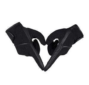 Gants d'équitation en tissu noir en cuir avec Logo personnalisé pour équitation, gants d'équitation de bonne qualité - Product Image 3