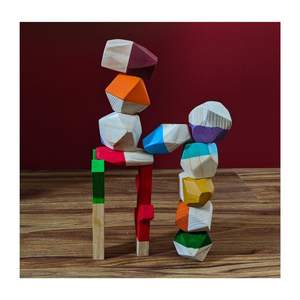 HOT HOT COLORFUL BALANCING ROCK TUMI ISHI COULEUR PEINTE SÛRE BON POUR LES ENFANTS TOP VENTE JOUETS D'ÉDUCATION PAS CHER AU VIETNAM - Product Image 4