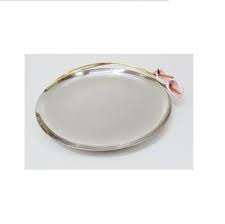 จานเครื่องชาร์จแก้วสำหรับตกแต่งงานแต่งงาน,จานโลหะกลมสำหรับตกแต่งจานเครื่องชาร์จสีเงิน - Product Image 2