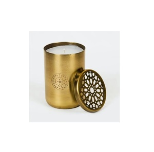 Bajo MOQ Portavelas de metal decorativo hecho a mano con cera recubierta de oro Mayorista de fabricante personalizado a granel - Product Image 5