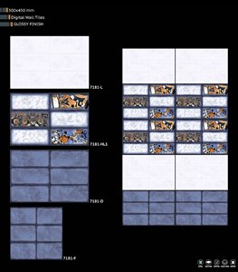Azulejo de cerámica Premium para paredes interiores Material de madera 300X450mm Tamaño para Home Hotel Apartment-Designed New York Tile Company - Product Image 3