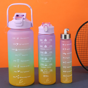 Borracce Motivazionali per Sport Acquatici con Set Trio di Bicchieri Ispirati alla Palestra con Cannuccia per l'Ispirazione Fitness - Product Image 3