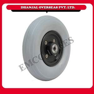 Emco Solid Tire Roue avant pour fauteuil roulant Conçu pour le confort Maniabilité Performance durable Tout terrain Utilisation fiable - Product Image 2