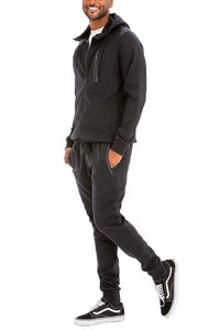 custom <b>flare</b> sweatpants and hoodie set unisex blank cotton fleece mens street wear hoodie flared sweatsuit - Product Image 5