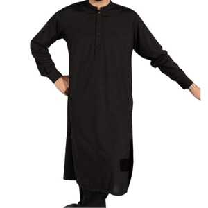Nouveau dernier Design coton/polyester long toutes saisons ethnique élégant Shalwar Kameez ensembles pour adultes hommes mariage décontracté - Product Image 1