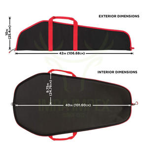 Étui à pistolet souple en tissu polyester durable de qualité supérieure Protection rembourrée en mousse poignées de transport faciles étuis de rangement sécurisés - Product Image 3