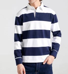 Rugby de manga larga para hombre para Polo informal con logotipo personalizado-Precio al por mayor Diseños de impresión multicolor - Product Image 6